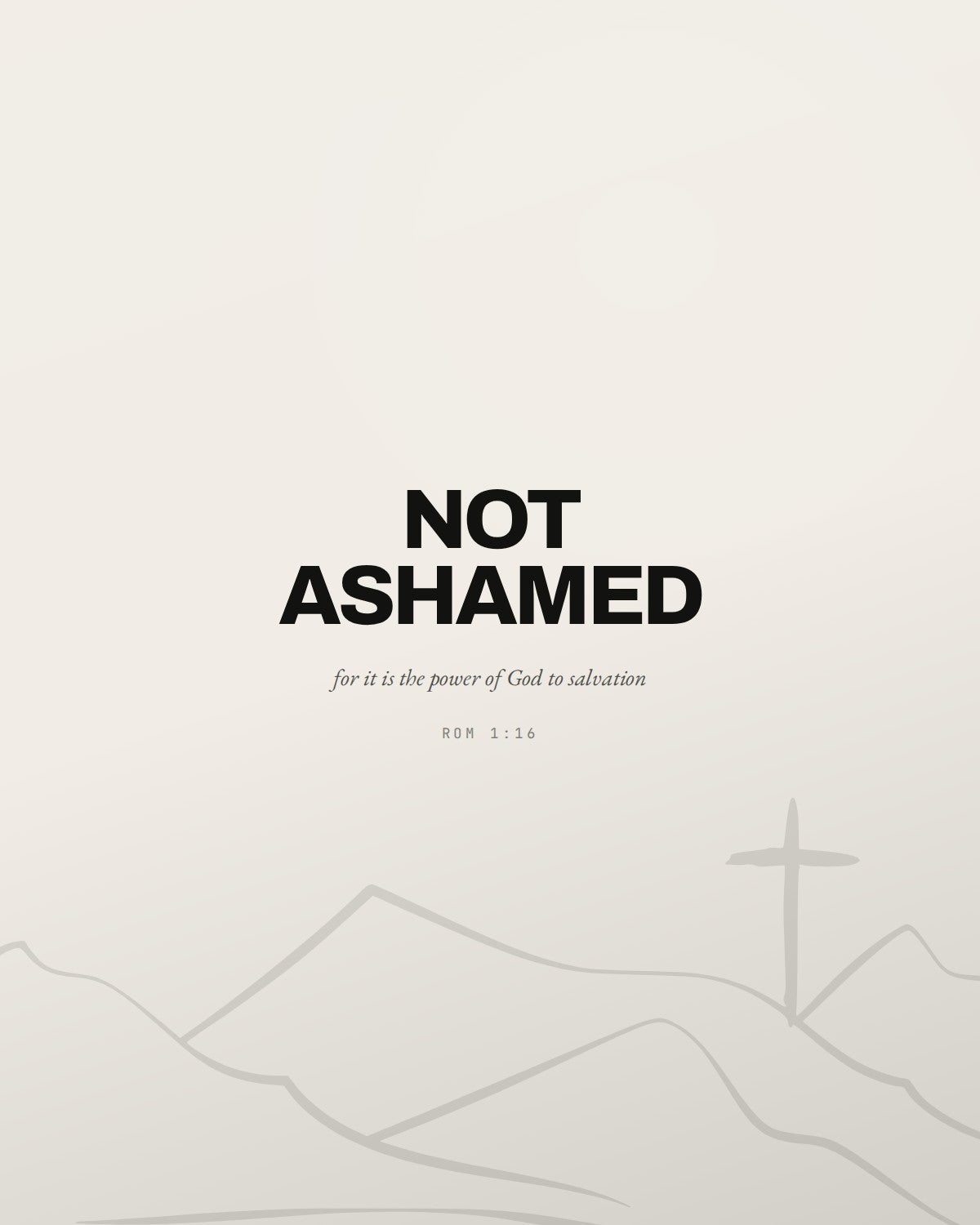NOT ASHAMED HOODIE