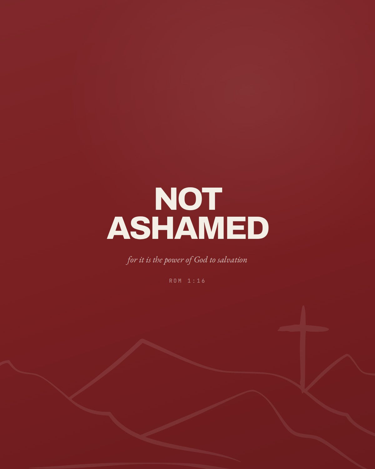 NOT ASHAMED HOODIE